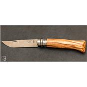 Couteau Opinel N°6 manche olivier - lame acier inoxydable