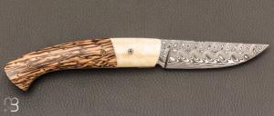  Couteau " 1515 collection Zulu " par Manu Laplace - Palmier et Os