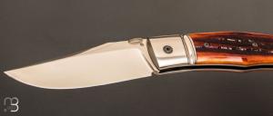   Couteau " BAD ASS " custom par Raphaël Durand - Os cerfé et lame en RWL34