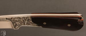    Couteau " Pièce unique" droit par Charles Roulin