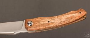   Couteau " P'ti Darno  " custom de Philippe Ricard - Bouleau et N690