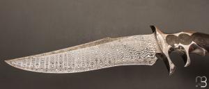   Couteau " Double Keyholde sub-hilt damas " de Samuel Lurquin