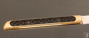   Couteau " Interframe XVIII ème " pliant fait main par Bastien Toubhans - Atelier Beau Merle