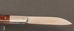  Couteau  "  Issoire  " par Maxime Surjous  - Bois de fer et lame en RWL34