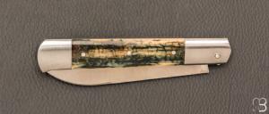  Couteau " Issoire  " par Maxime Surjous  - Ivoire de mammouth et lame en RWL34