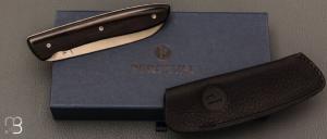 Couteau "L08" de Perceval - ébène du Mozambique