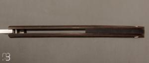 Couteau " Le 26 " par MTBlades Benjamin Thuillier - Paperstone et lame en 14C28