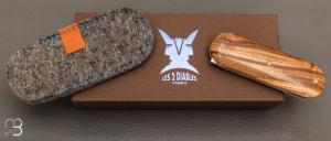 Couteau " Le Cerbère® " pliant par l'Atelier Les 2 Diables - Pistachier et 14c28N