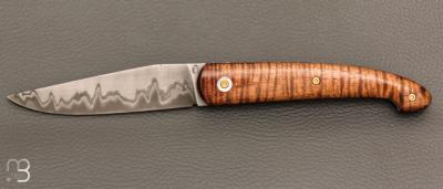   Couteau " Le Passager " de Pierre Thomas - Atelier Odae - Koa ondé et Sandinox
