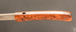 Couteau " Le Vosgien " par Joël Grandjean - Loupe d'amboine