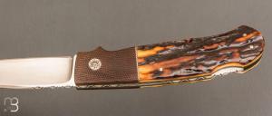   Couteau " Lock-back " custom par W.D. Pease