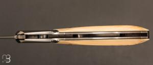   Couteau " Lock-Back  " par Honoré Vilain - Ivoire de mammouth et RWL34