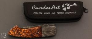  Couteau  "  Longimano Feather  " par Carlo Cavedon - CavedonArt