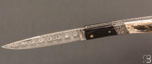    Couteau  "  Mandrin  " de collection par Philippe Voissière 