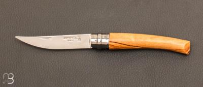 Couteau Opinel effilé N°8 inox olivier - Nouvelle Version