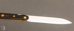 Couteau " Rouennais " par Mathieu Herrero - Corne de buffle