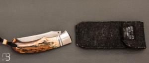 Couteau " Ryan's  " custom par Raphaël Durand - Mammouth et Suminagashi