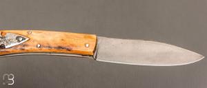   Couteau "Scagel" par Pierre Henri Monnet - Bois de cerf