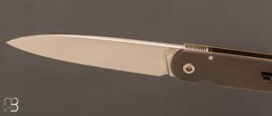  Couteau " Slim " custom par Philippe Jourget - Titane et RWL34