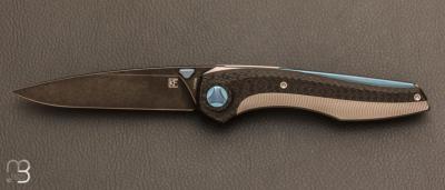 Couteau "    Sukhoi 2.0     " Titanium et fibre de carbone par CKF Knives et Anton Malyshev