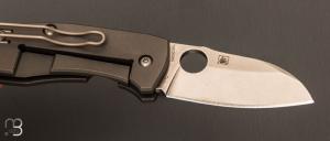Couteau " Techno Pin 2 " par SPYDERCO - Titane et lame en CTS-XHP