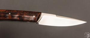  Couteau " Tendos  " custom par Frédéric Augé - Bois de fer et RWL-34