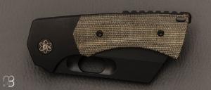 Couteau  "  Thick Boy V2 "  Micarta et CPM-20CV par EMPEDC - First Production