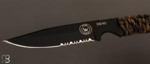  Couteau W TECH 4 Édition Limitée 20 ans Wildsteer - Paracorde et lame noire