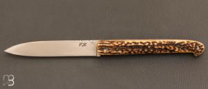   Couteau " Yssingeaux " de Jérôme Latreille - Bois de cerf