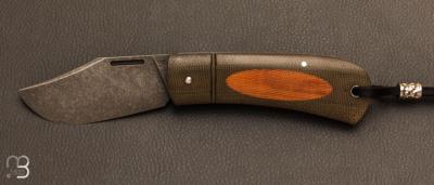 Couteau "Bad Guy" custom micarta par Franck Souville