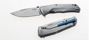 Couteau de poche TRE TITANIUM BLEU par Lionsteel - TRE.BL