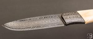 Couteau droit semi intégral " 1820 Berthier " par Anthony Brochier 