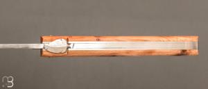 Couteau " le  Sauveterre " régional pliant - Genévrier et damas