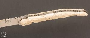   Couteau " Laguiole tête de femme " de collection par Isabelle et Pascal Graveline