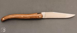    Couteau Laguiole d’ici IG 12cm par Forge de Laguiole - Plein manche cœur de chêne subfossile