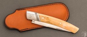  Couteau " Le Thiers " de Robert Beillonnet - ivoire de mammouth et RWL34