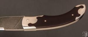   Couteau " NoName " custom de Florent Dall'ava - L'atelier Dall'ava - Micarta paper et lame en N690Co