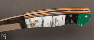  Couteau " Piémontais " XC75 et planche de skate fait main par Frédéric Marchand