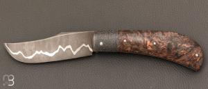   Couteau " Pilon "  custom de Anthony Brochier - Fatcarbon et lame San-Maï