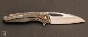 Couteau " Sigil MK6 " Double Vapor Blast par Marfione Custom Knives