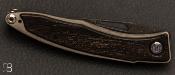 Couteau Mnandi Damas Boomerang Bog Oak de Chris Reeve