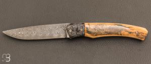    Le " 1820 Berthier " par Joël Grandjean - Ivoire de Mammouth et lame damas