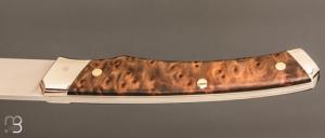  Couteau " 1820 " par Mathieu Herrero - Thuya et lame en 14C28N