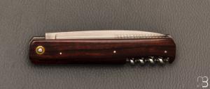   Couteau " 2 pièces " de poche par Jean-Marc Arnaud - Bois de fer