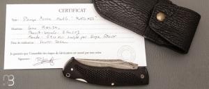    Couteau " BAD ASS " custom lock-back par Raphaël Durand - G-10 et RWL34