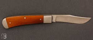 Couteau " Back Pocket " par Bill Ruple - Micarta Westinghouse