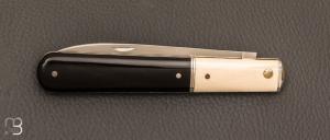 Couteau " Effilé "  par Adrien Vautrin - Mammouth et corne noire