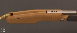 Couteau " Elementak " de GTKnives - Thomas Gony - G10 tan et RWL-34 stonewash