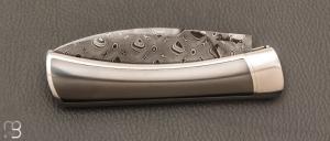  Couteau " Gentleman automatique " custom de Florent Dall'ava - L'atelier Dall'ava - Damas / Zirconium