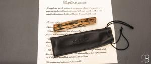 Couteau " Grand Basic  " de Jean Pierre Martin - Ivoire de mammouth et lame en RWL34 